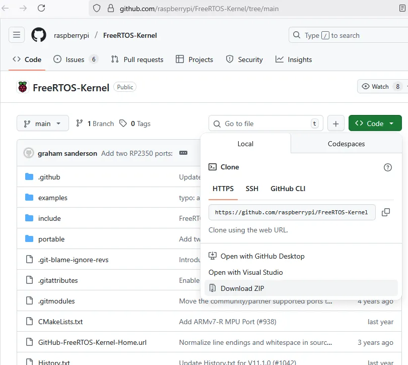 Download FreeRTOS